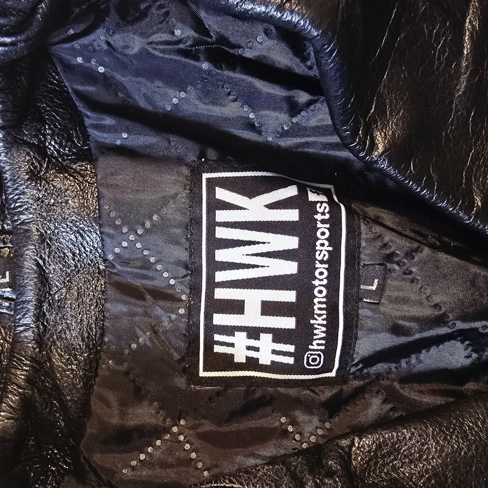 Women's Black Leather Biker Jacket - Picture 5 of 5